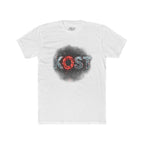 Lost Distressed Graphic Tee — 'LOST' Red & Blue Vintage Smoke Design