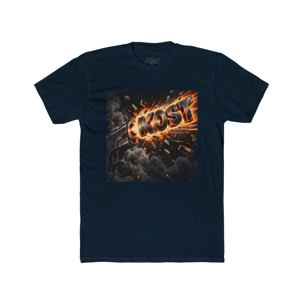 Meteor Fire Logo Tee — 'KOST' Explosive Graphic T-Shirt