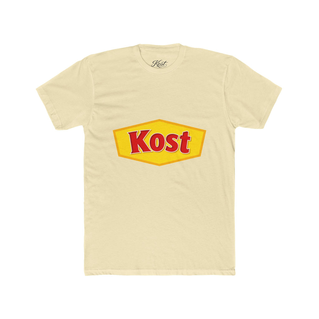 Kost Logo Tee — Retro Yellow & Red Graphic T-Shirt