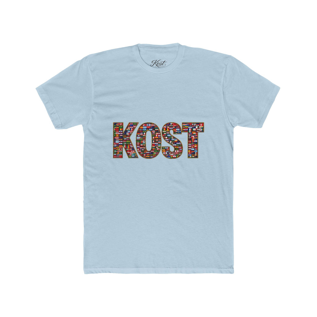 KOST Mosaic Lettered Tee — Colorful Graphic Crewneck T‑Shirt
