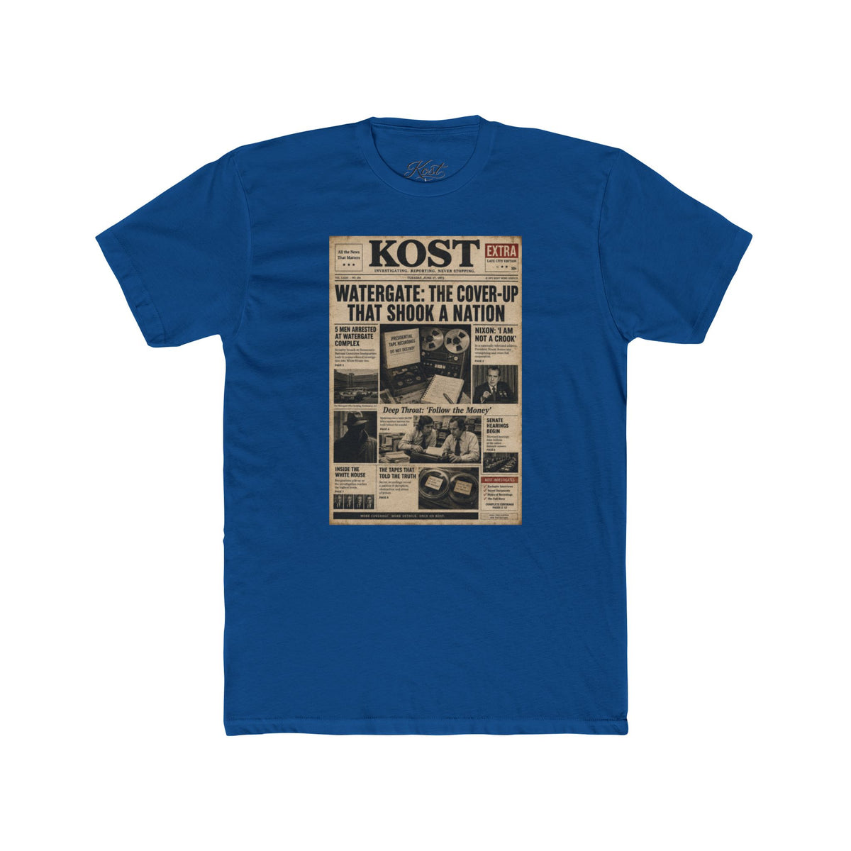Watergate Front Page T‑Shirt — Vintage Newspaper Graphic Tee