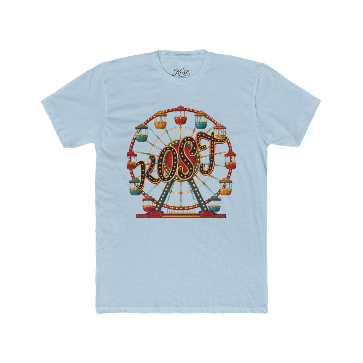 Vintage Ferris Wheel Amusement Park Cotton Tee