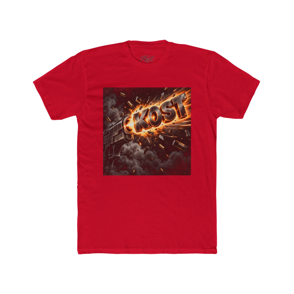 Meteor Fire Logo Tee — 'KOST' Explosive Graphic T-Shirt