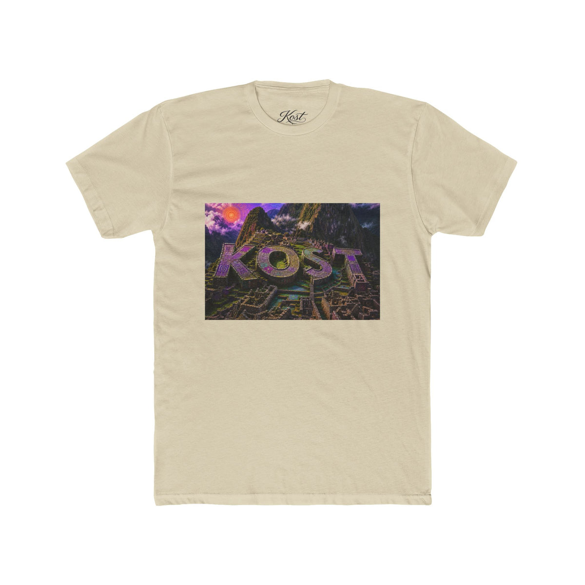 KOST Retro Vaporwave Graphic Tee — 80s Neon Cityscape Shirt