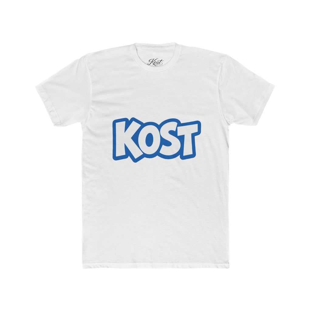 KOST Logo Tee - Bold Blue Graphic Cotton T-Shirt