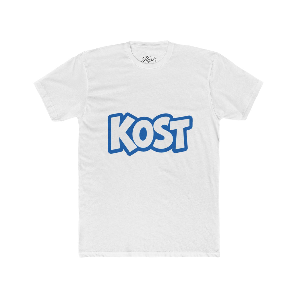 KOST Logo Tee - Bold Blue Graphic Cotton T-Shirt