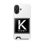 KOST Logo Phone Case with Card Holder