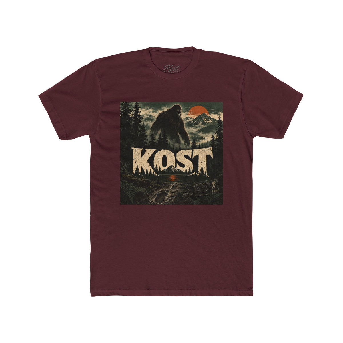 KOST Bigfoot Forest Tee — Retro Sasquatch Graphic T-Shirt