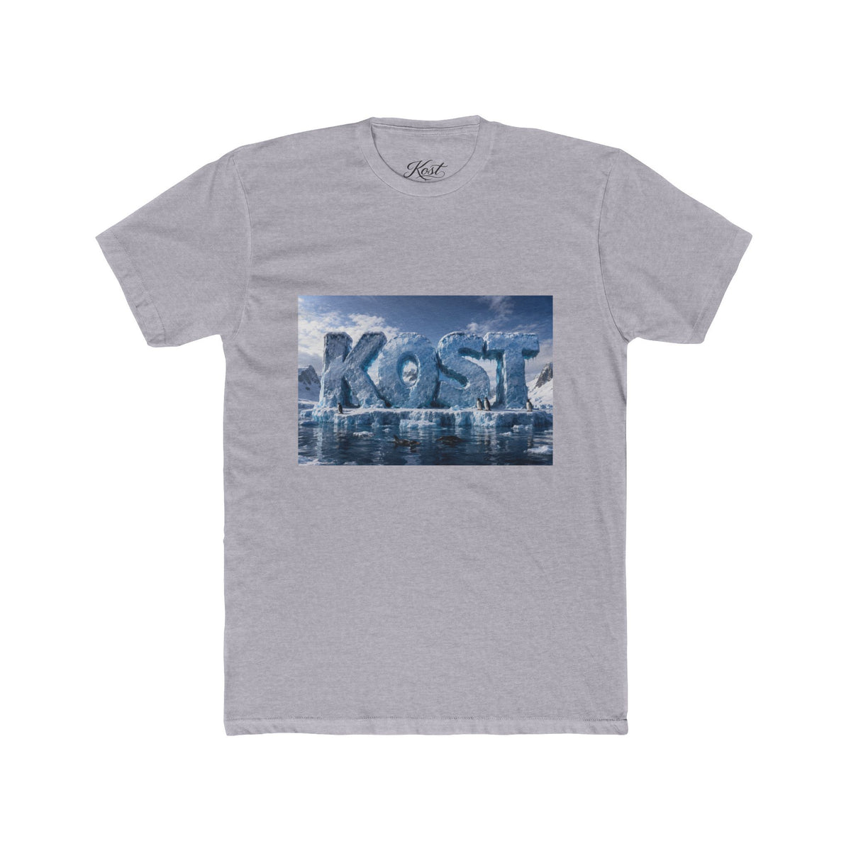 Lost Ice Graphic Tee — "LOST" Arctic Lettering Crewneck