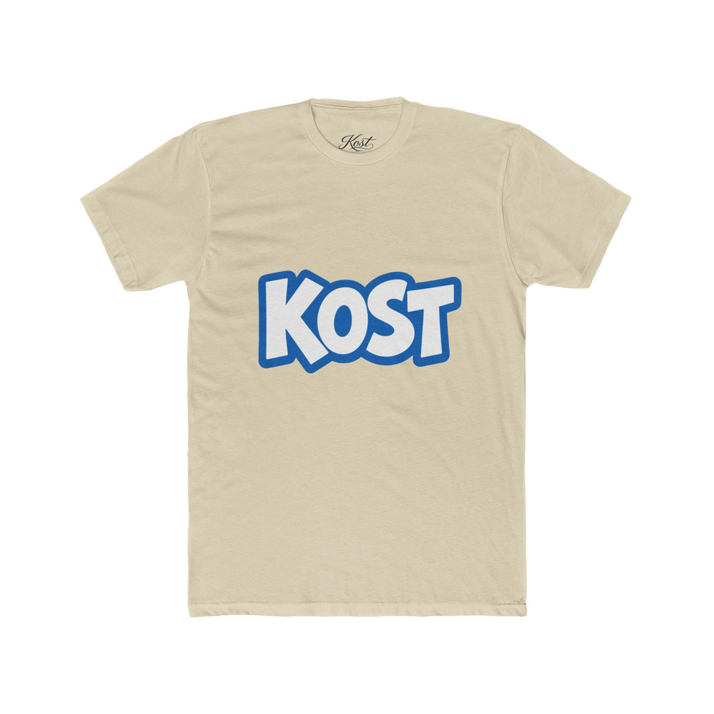 KOST Logo Tee - Bold Blue Graphic Cotton T-Shirt