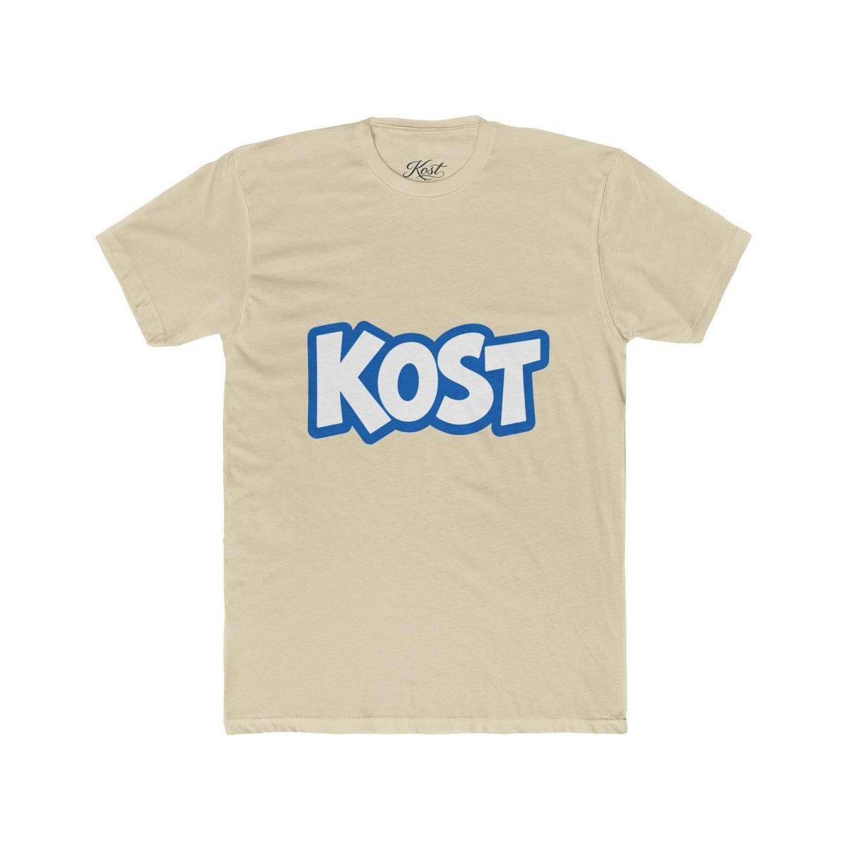 KOST Logo Tee - Bold Blue Graphic Cotton T-Shirt