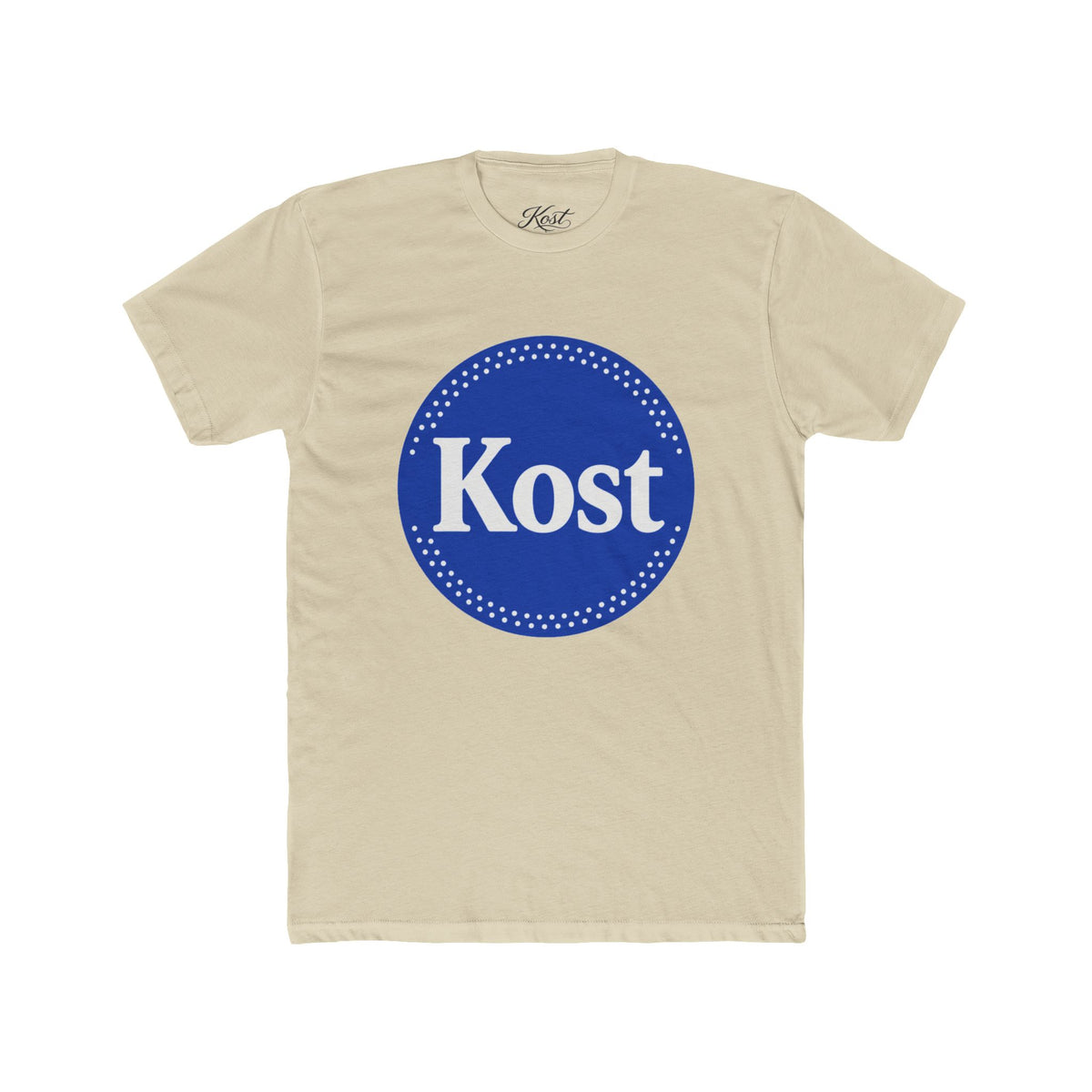 Kost Logo Tee — Vintage Blue Circle Graphic T‑Shirt