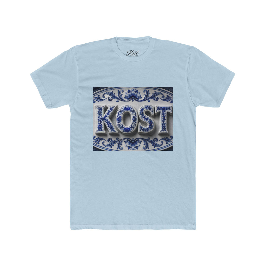 KOSTI Blue Ornamental Graphic T-Shirt