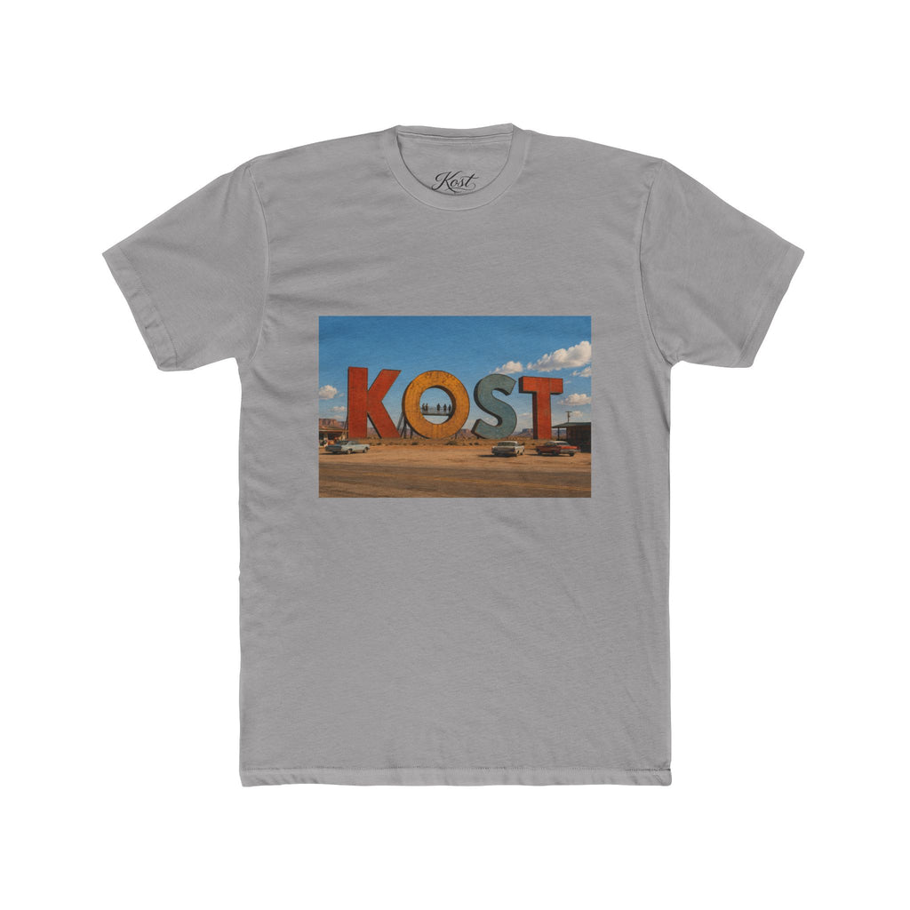 KOST Sign Photo Tee – Vintage Desert Roadside Souvenir T-Shirt