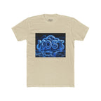 Cloud Glow T‑Shirt — 'KOST' Neon Blue Cloud Graphic Tee