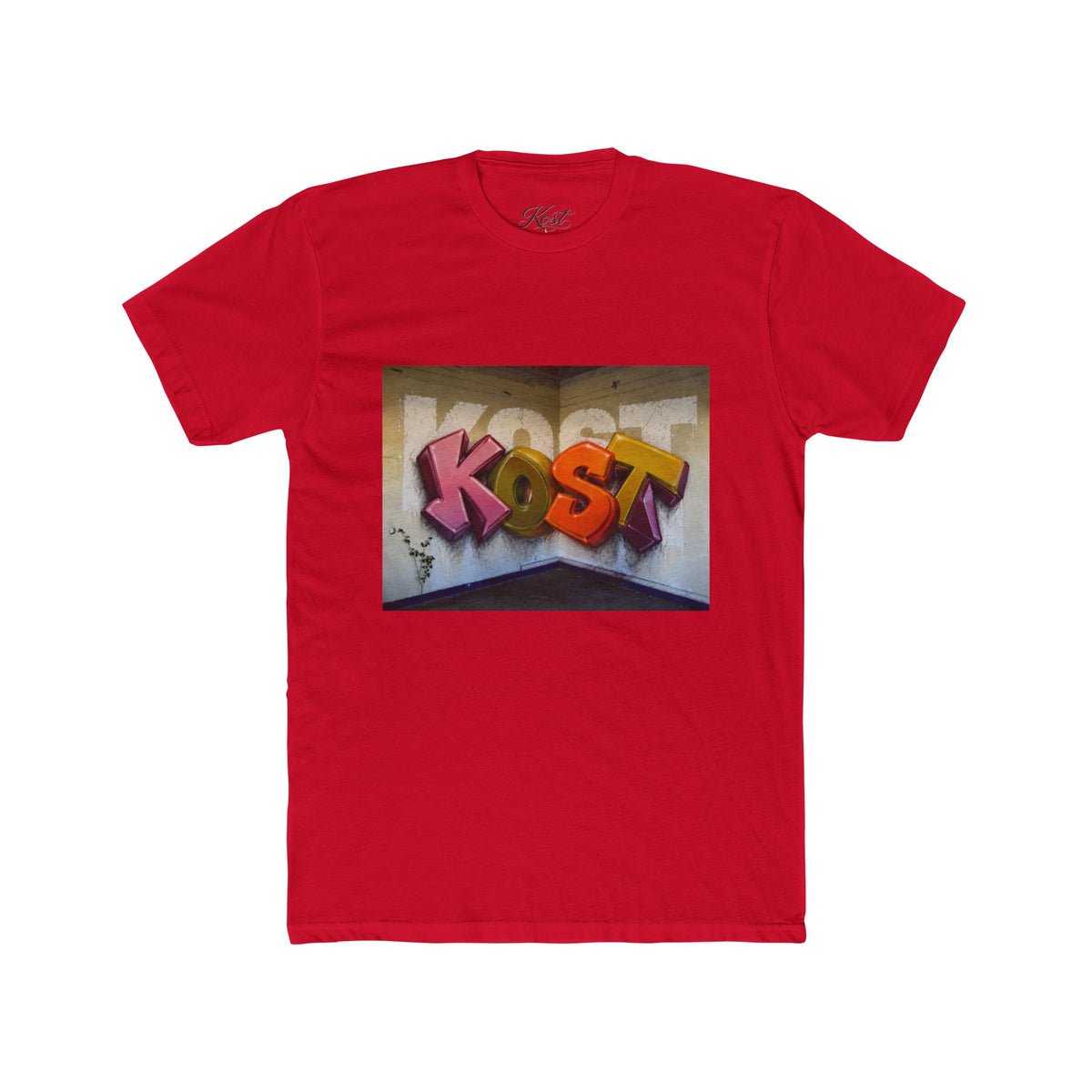 Graffiti "KOST" Street Art T‑Shirt — Bold Urban Lettering Tee