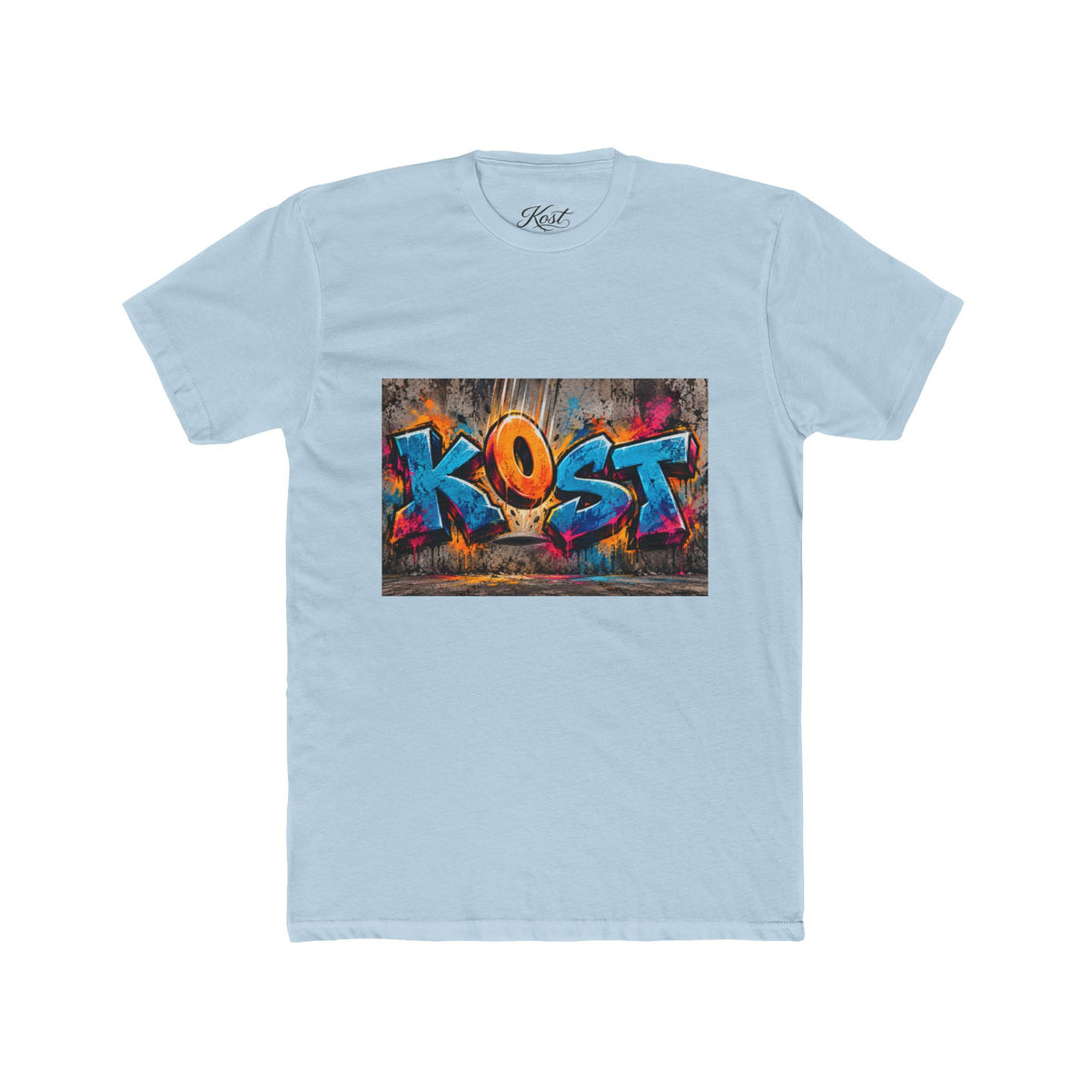 Graffiti 'KOST' Crew Tee — Colorful Urban Street Art T-Shirt