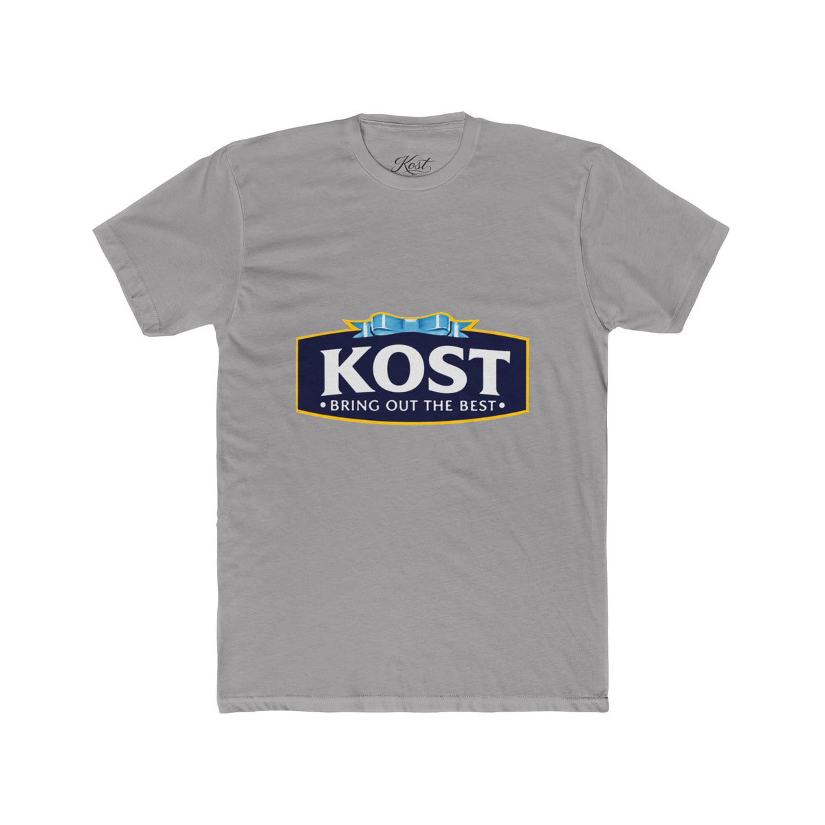 KOST Logo Tee — 'Bring Out The Best' Retro Badge Cotton T‑Shirt