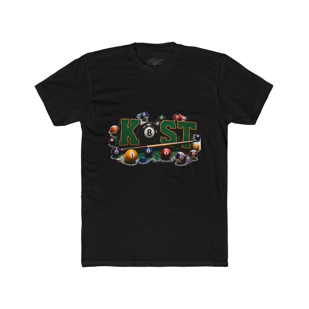Pool Balls KOST Crew Tee — Billiards Graphic T-Shirt
