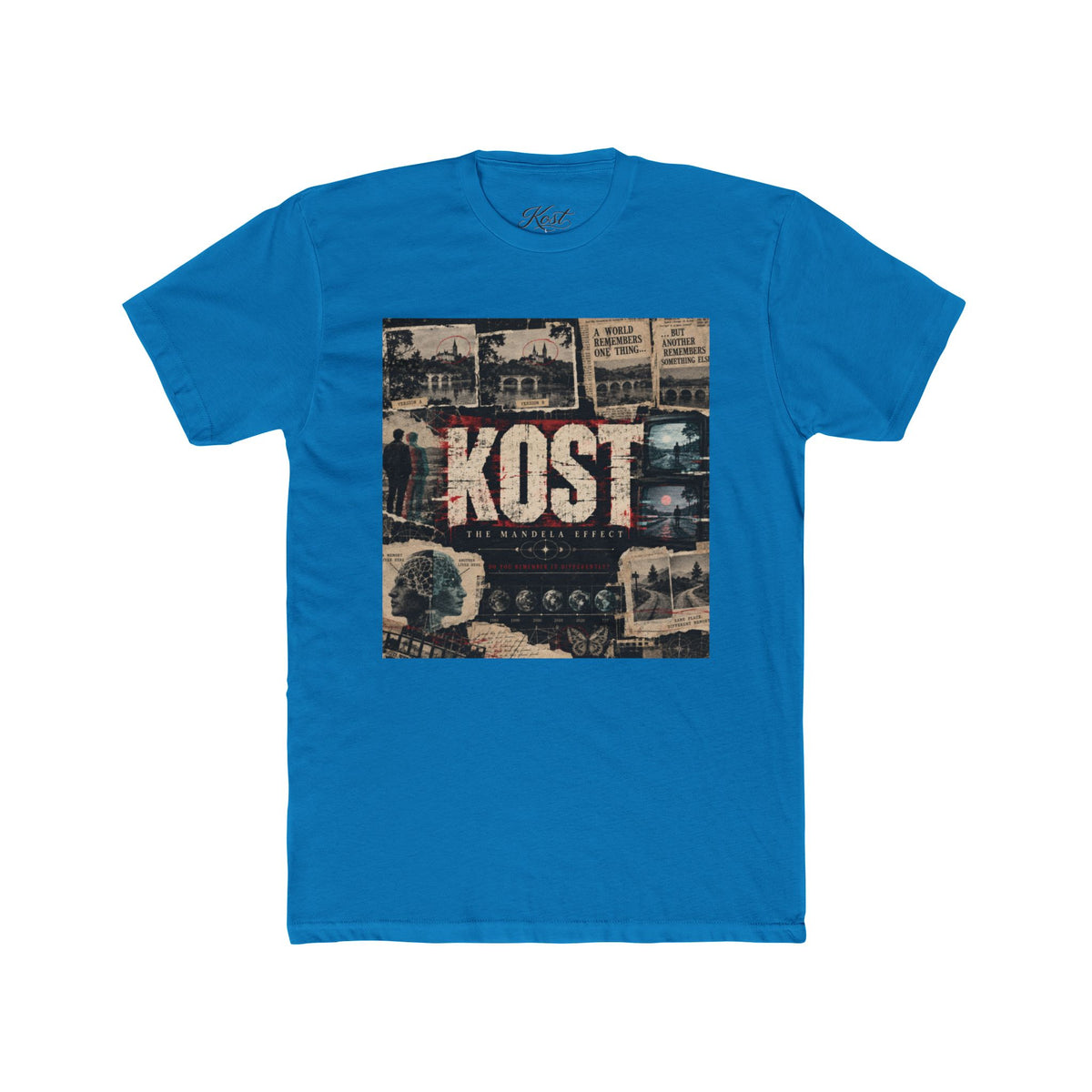 KOST Vintage Collage Tee – Retro Travel Photo Graphic T-Shirt