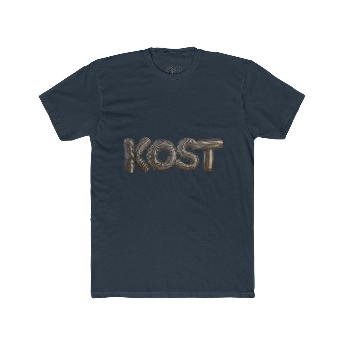 KOST Logo Tee — Retro 3D Lettering Cotton T‑Shirt