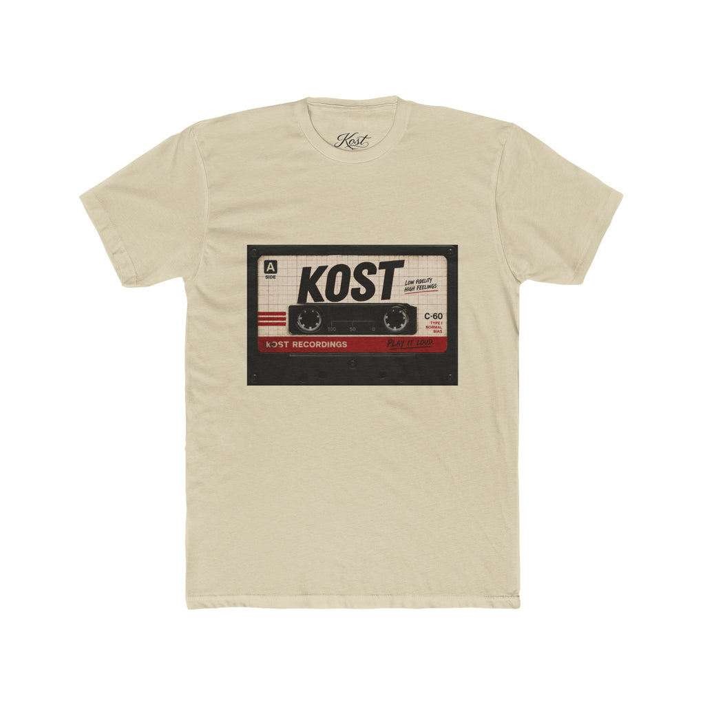 Retro Cassette Tape Tee — "KOST" Vintage Music T-Shirt