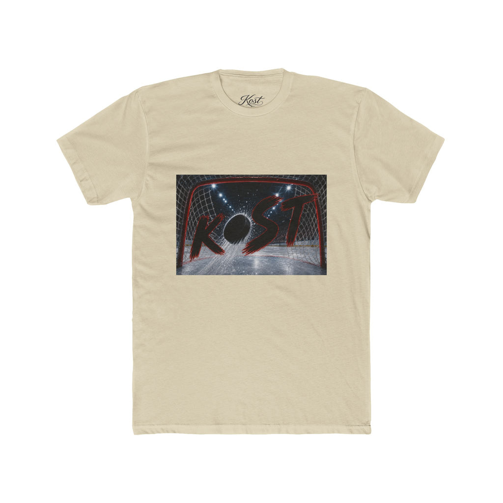 Retro Hockey Rink Graphic Tee — 'KO' Puck Design
