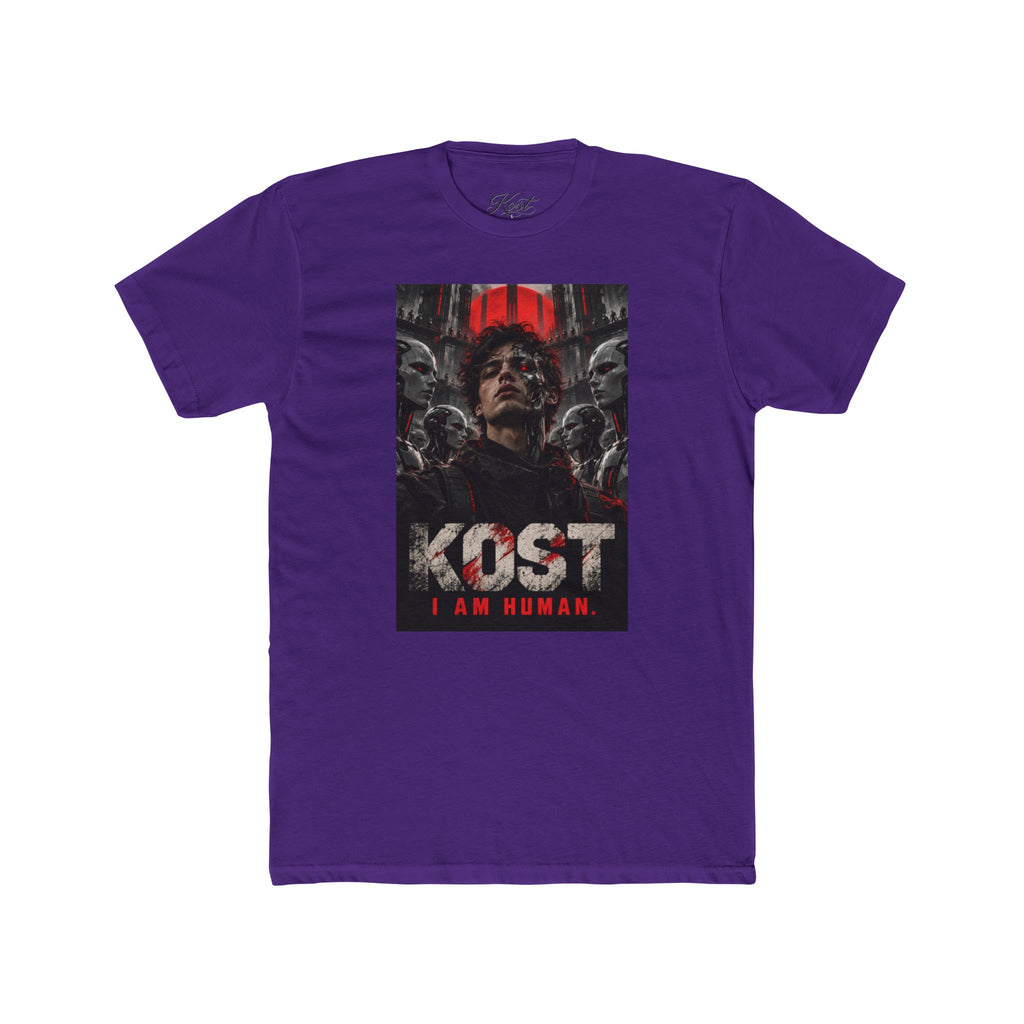 KOST "I Am Human" Graphic Tee — Dark Sci‑Fi Horror Movie Shirt