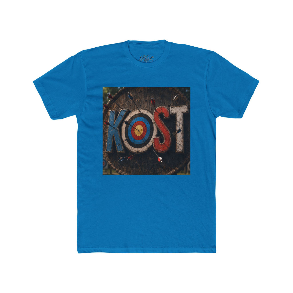 KOST Target Logo T‑Shirt — Retro Archery Bullseye Graphic Tee