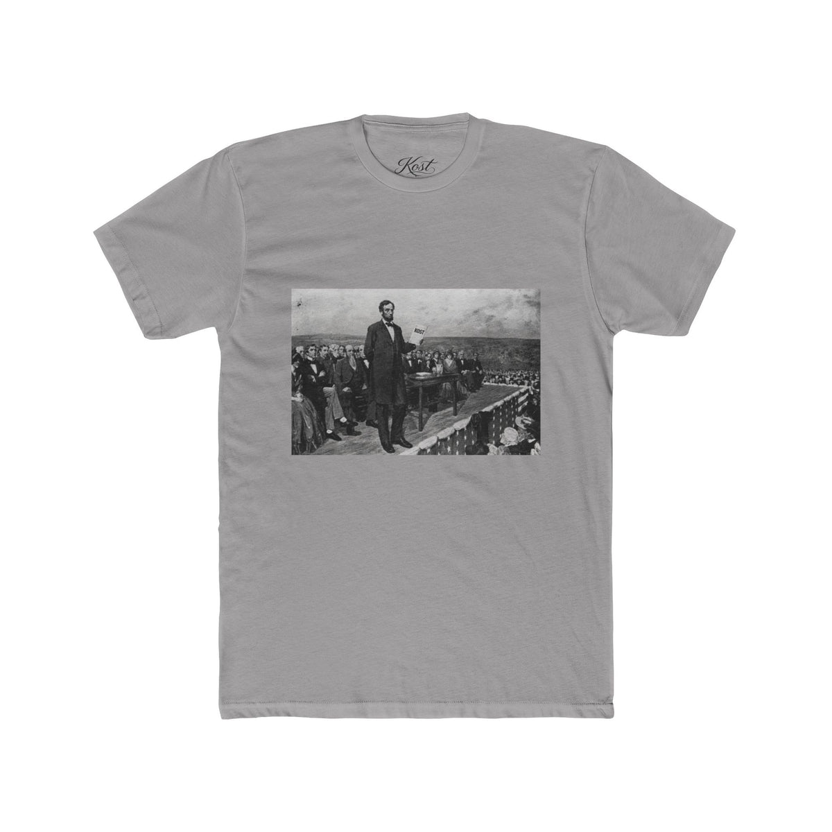 Abraham Lincoln Gettysburg Address Tee — Vintage Historical Photo T-Shirt