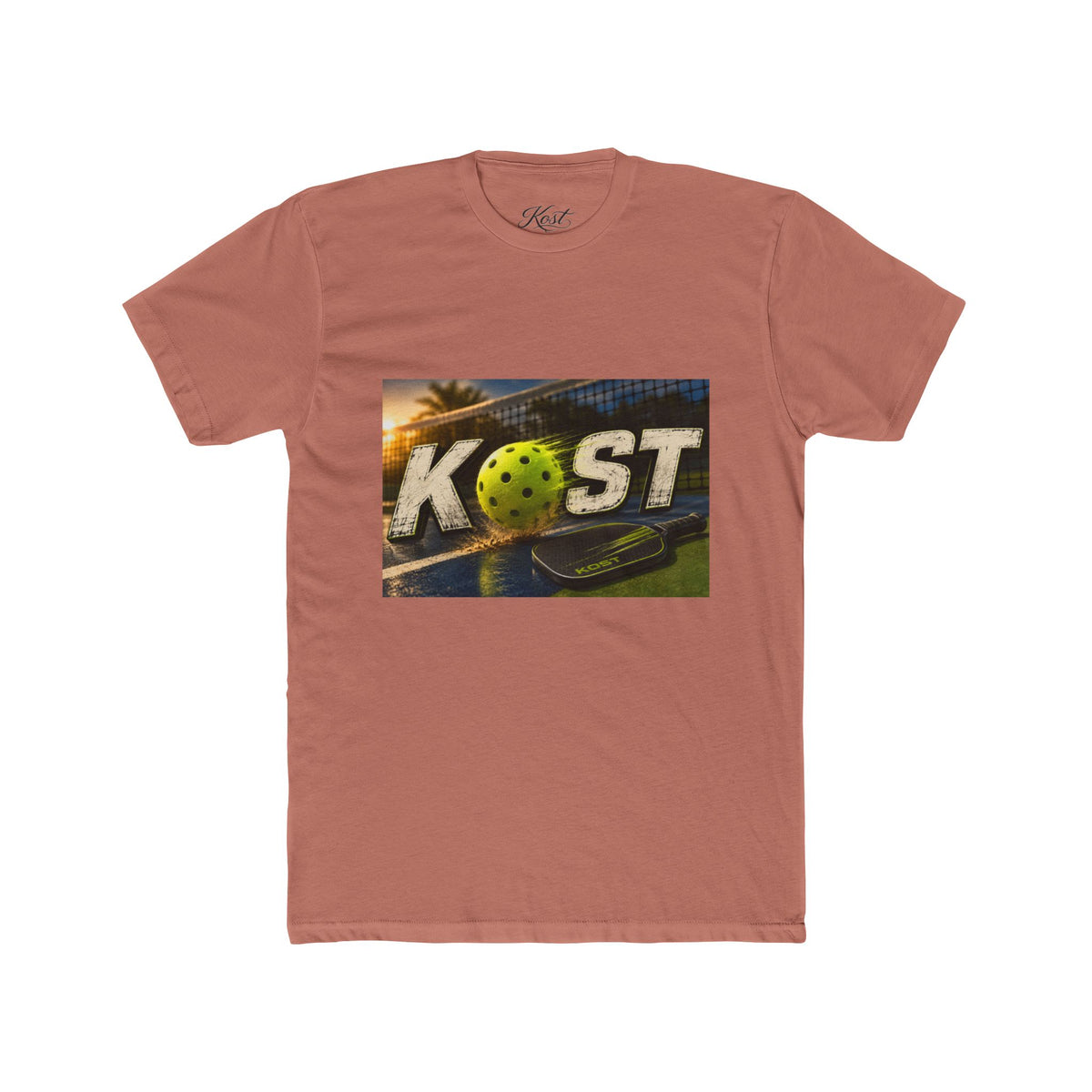 Pickleball Coast Graphic Tee — "COAST" Sunset Court Design