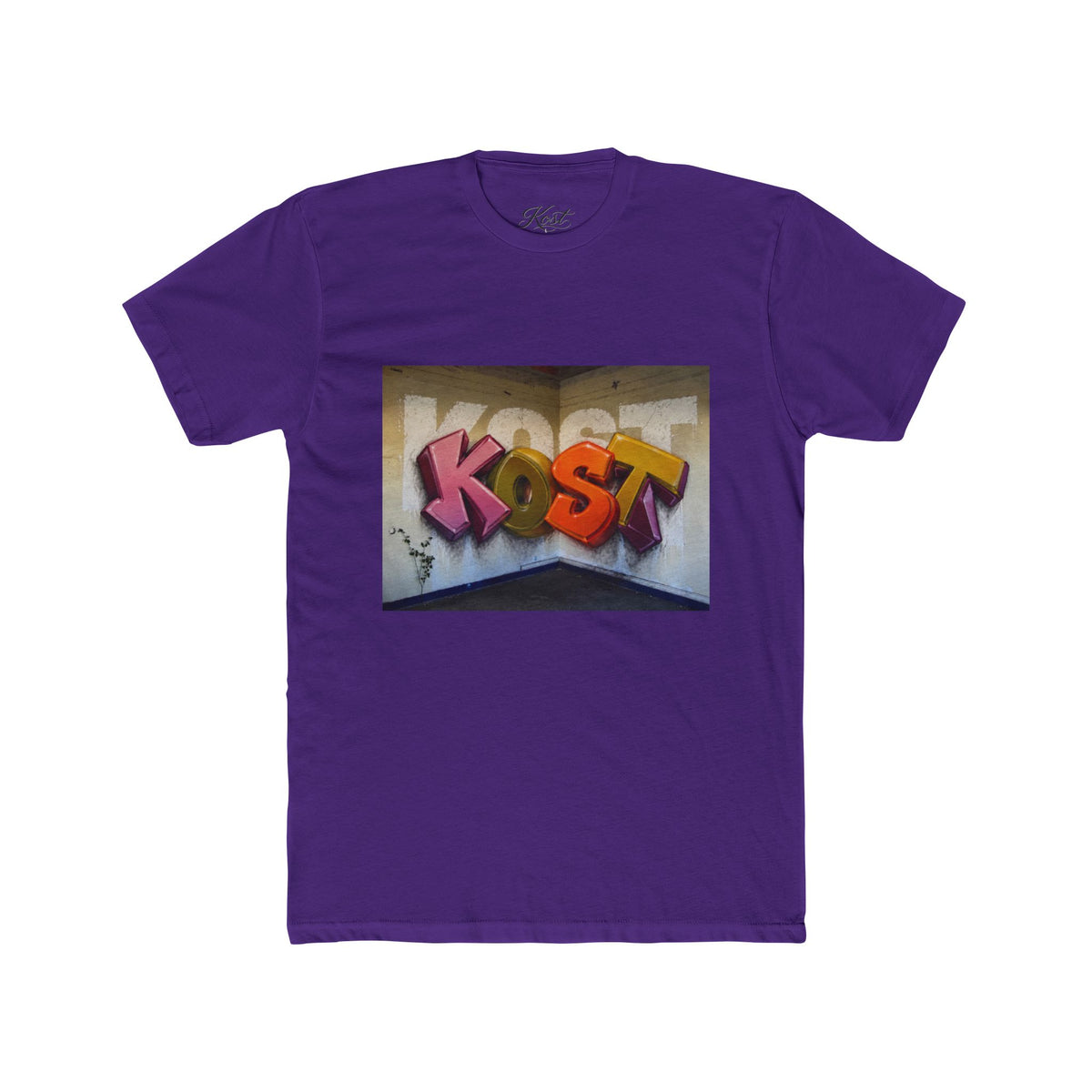 Graffiti "KOST" Street Art T‑Shirt — Bold Urban Lettering Tee