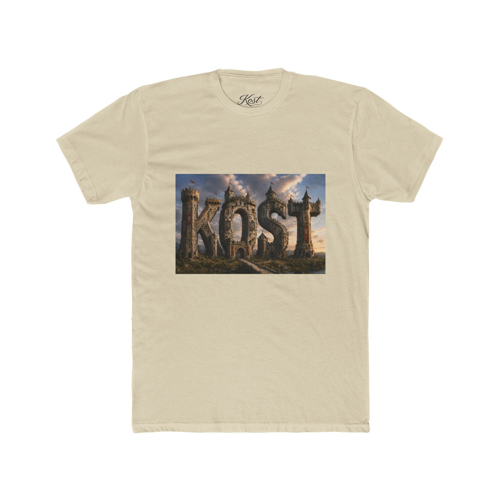 KOST Fantasy Stone Logo Tee — Epic Castle Adventure Graphic T-Shirt