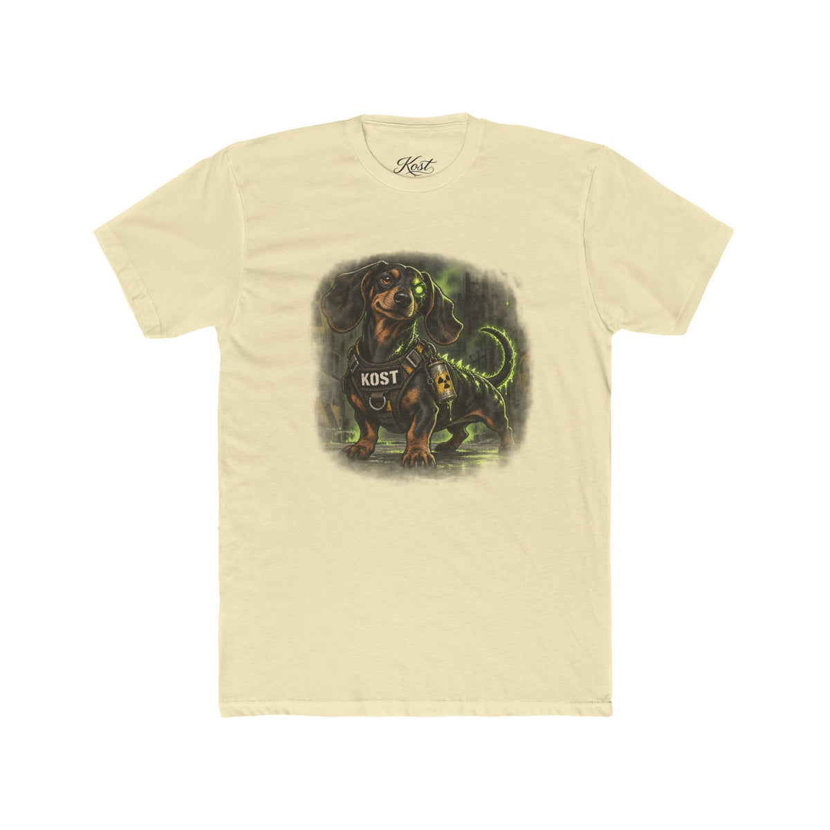 K9 Dachshund Guardian Tee — 'K9ST' Neon Dog Lover T-Shirt