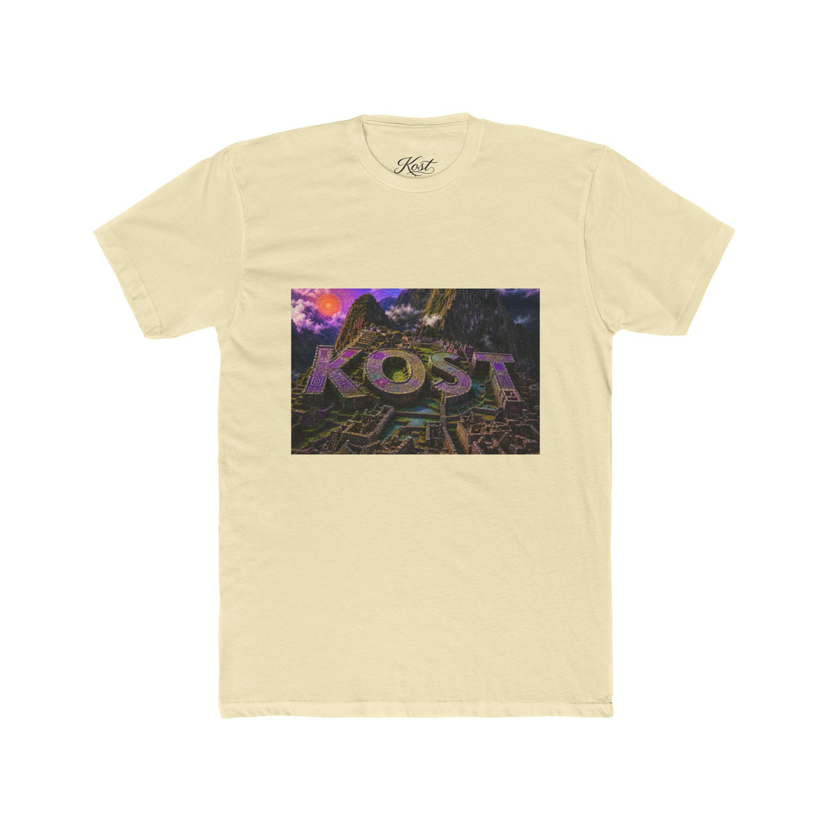 KOST Retro Vaporwave Graphic Tee — 80s Neon Cityscape Shirt