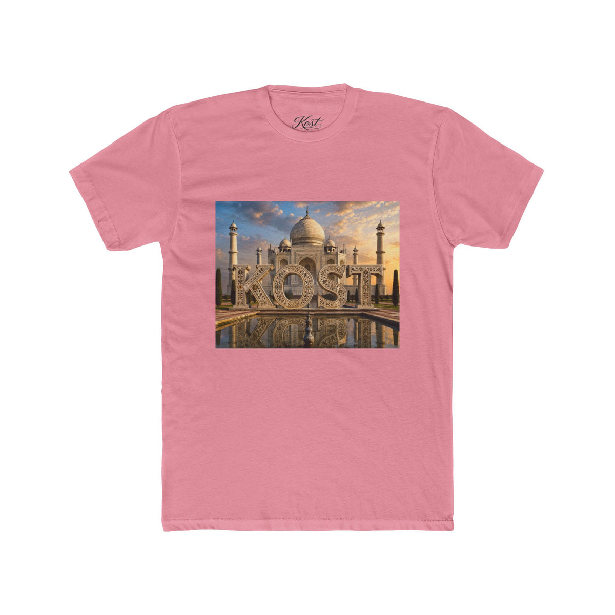 Taj Mahal Photo Tee — 'KOST' Scenic Sunset Graphic T-Shirt