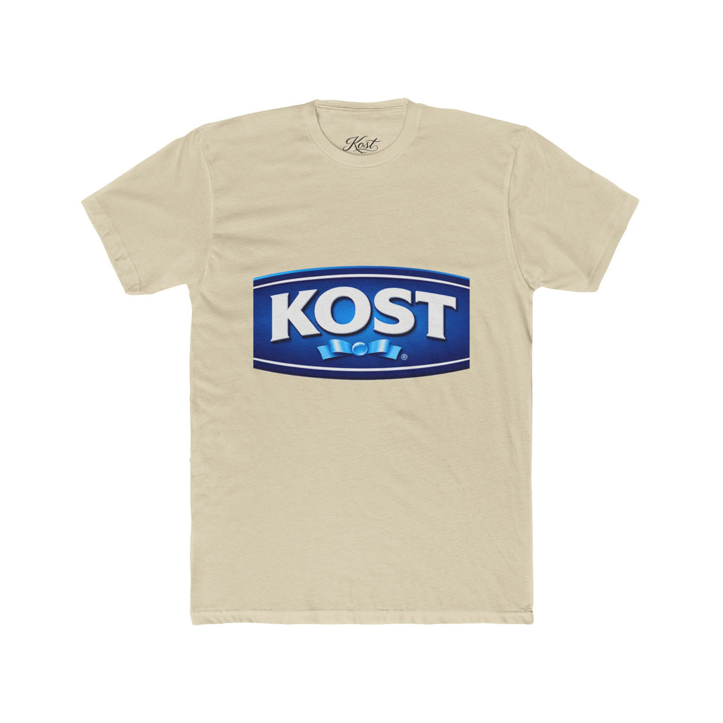 KOST Logo Crewneck T‑Shirt — Vintage Blue Brand Graphic Tee