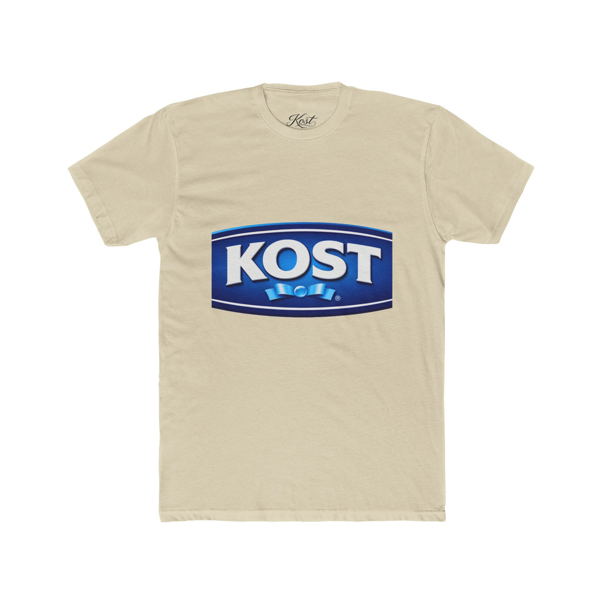 KOST Logo Crewneck T‑Shirt — Vintage Blue Brand Graphic Tee