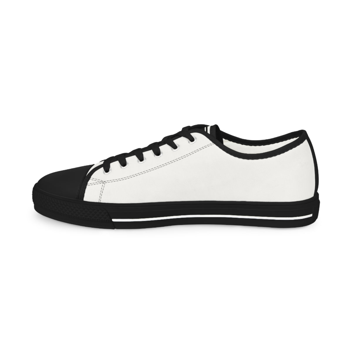 Men’s Low Top Sneakers – Classic White Casual Shoes