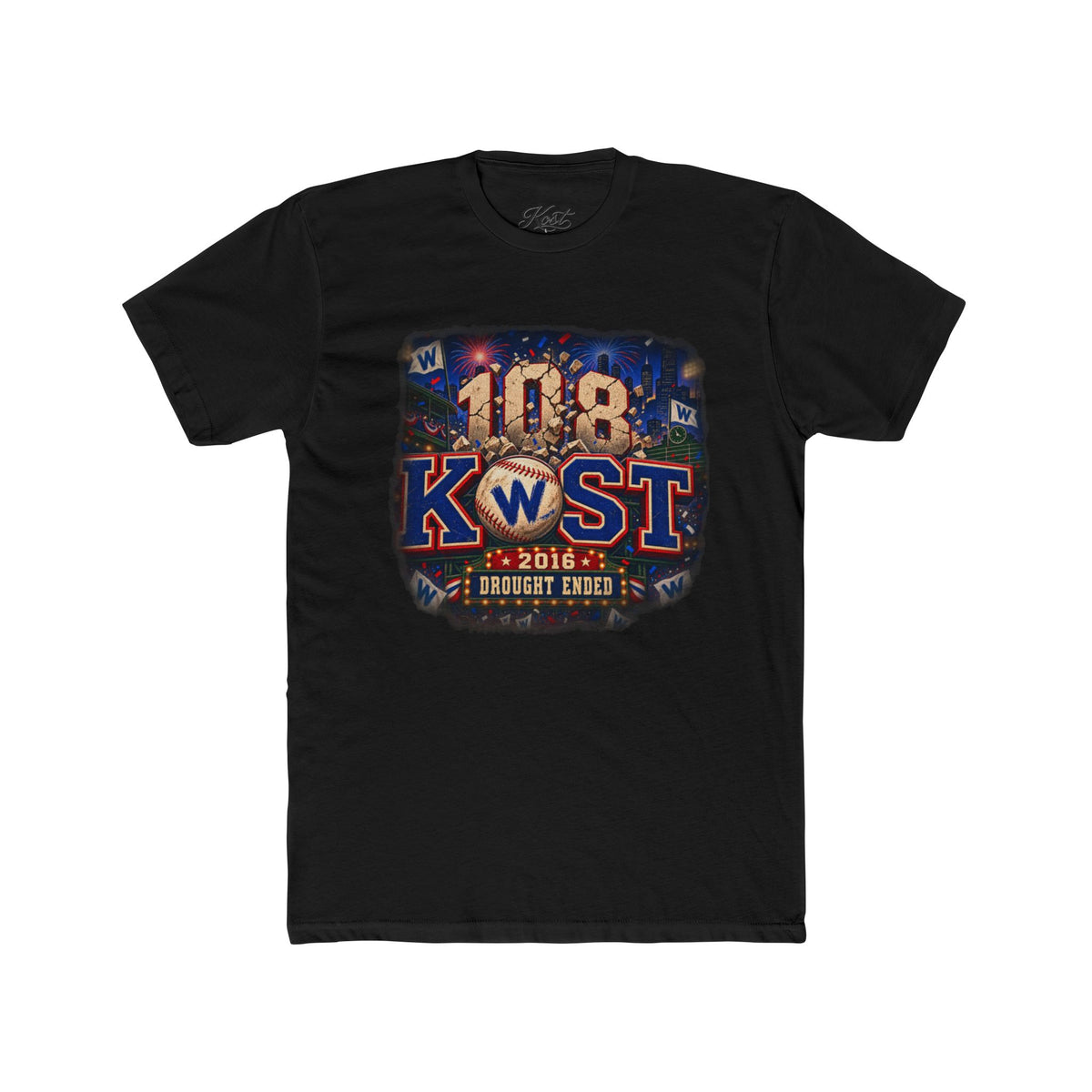 108 KWST Vintage Radio Tee — "Drought Ends" Retro Station Shirt