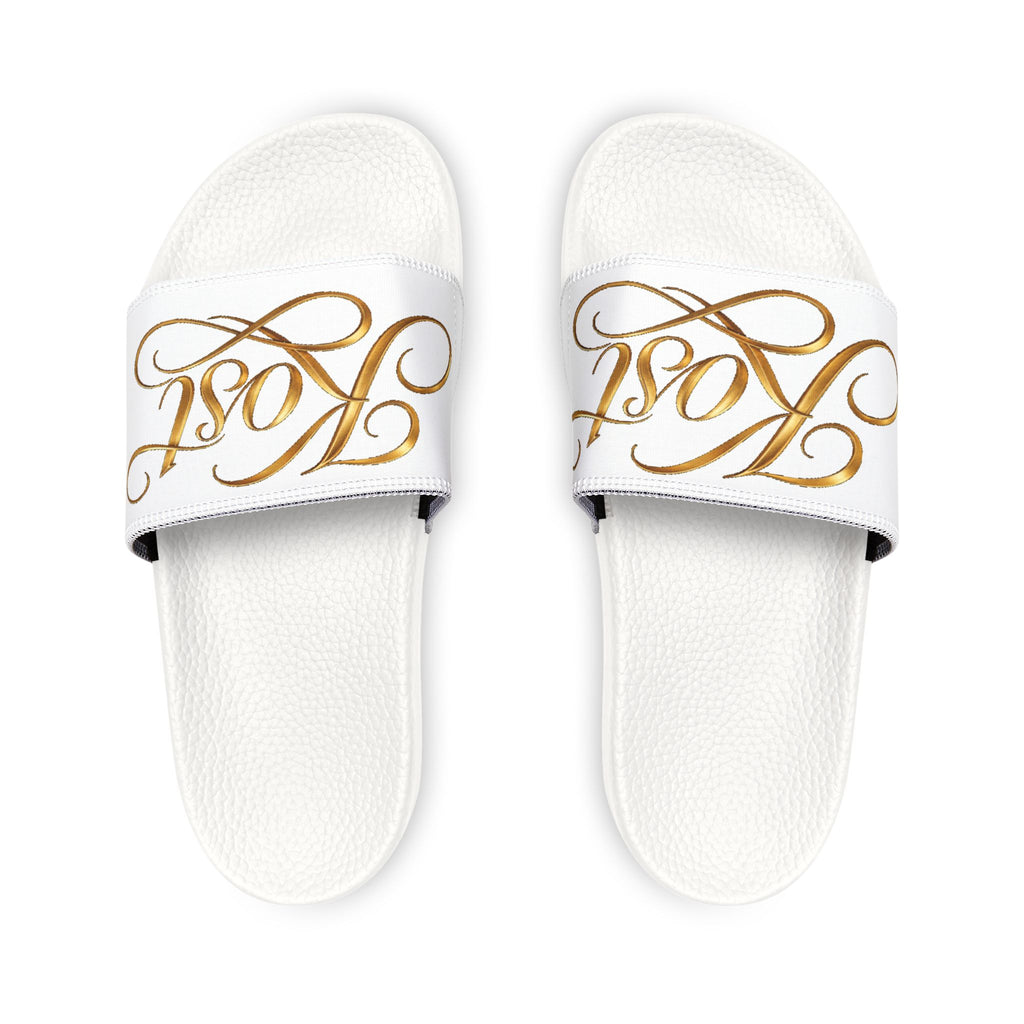Men’s Removable-Strap Sandals with Elegant Gold Monogram