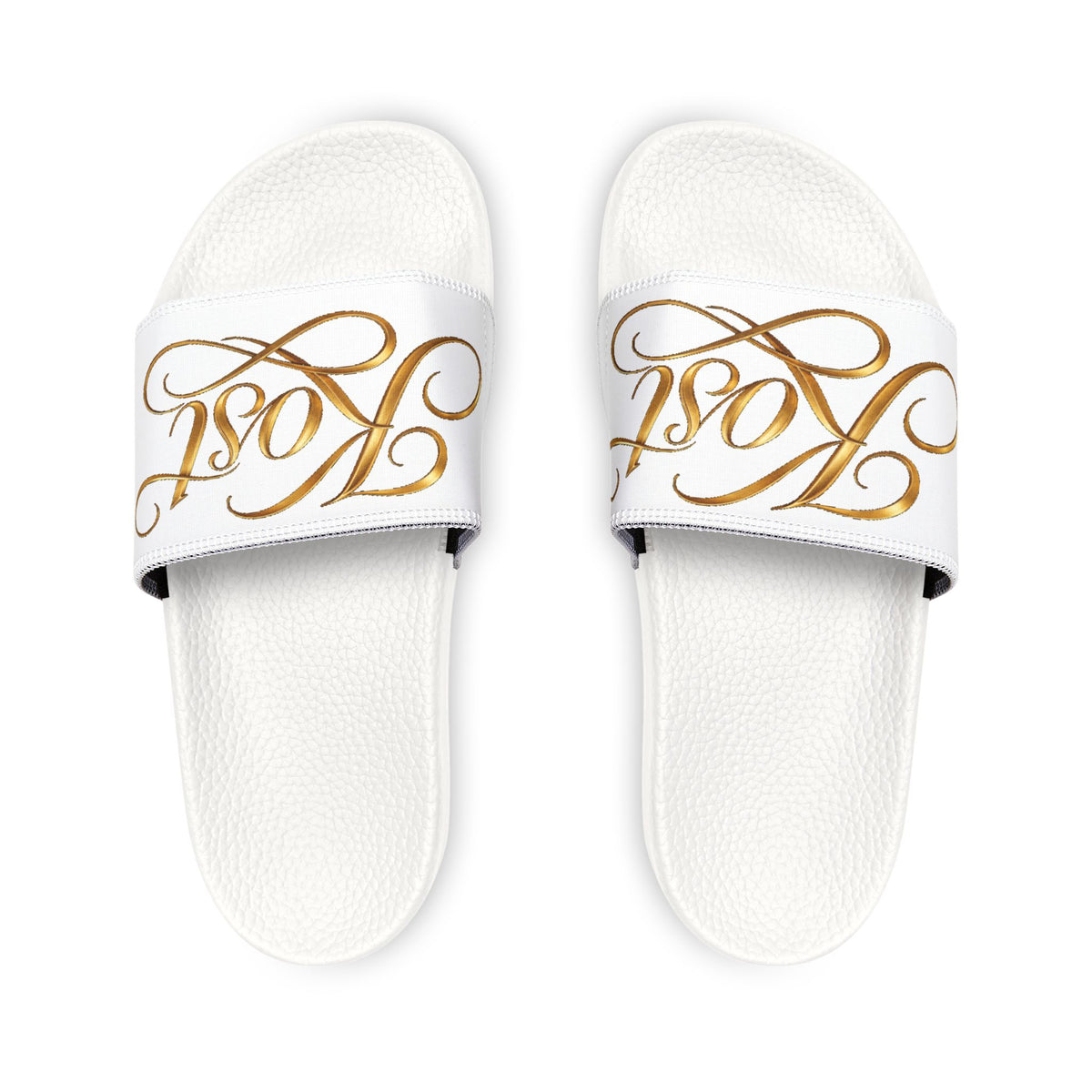 Men’s Removable-Strap Sandals with Elegant Gold Monogram