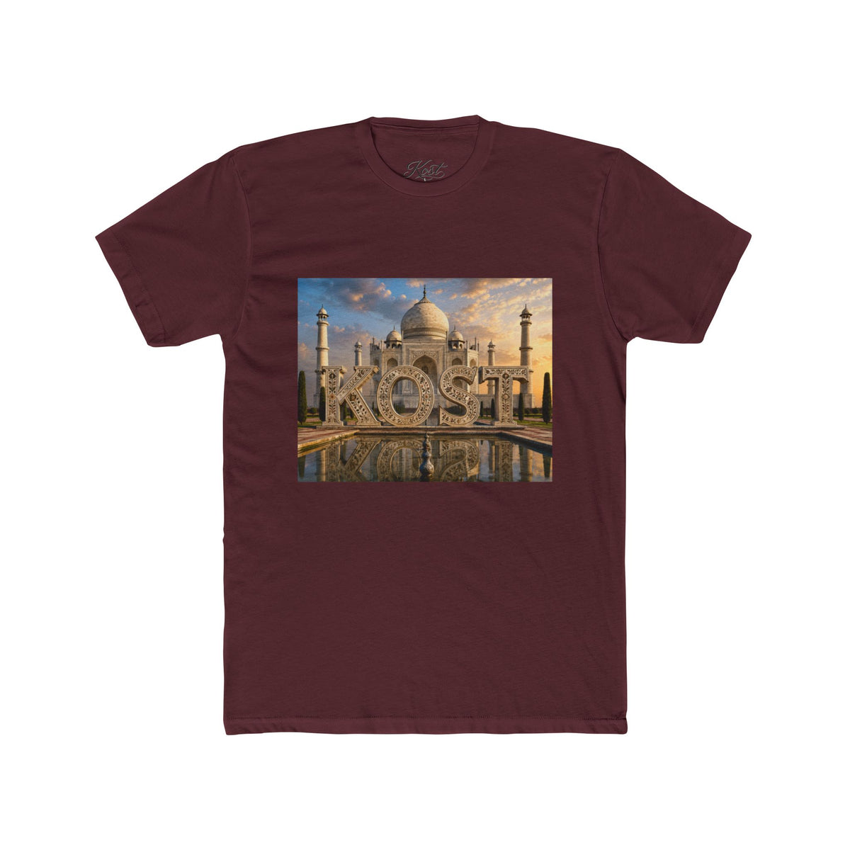 Taj Mahal Photo Tee — 'KOST' Scenic Sunset Graphic T-Shirt