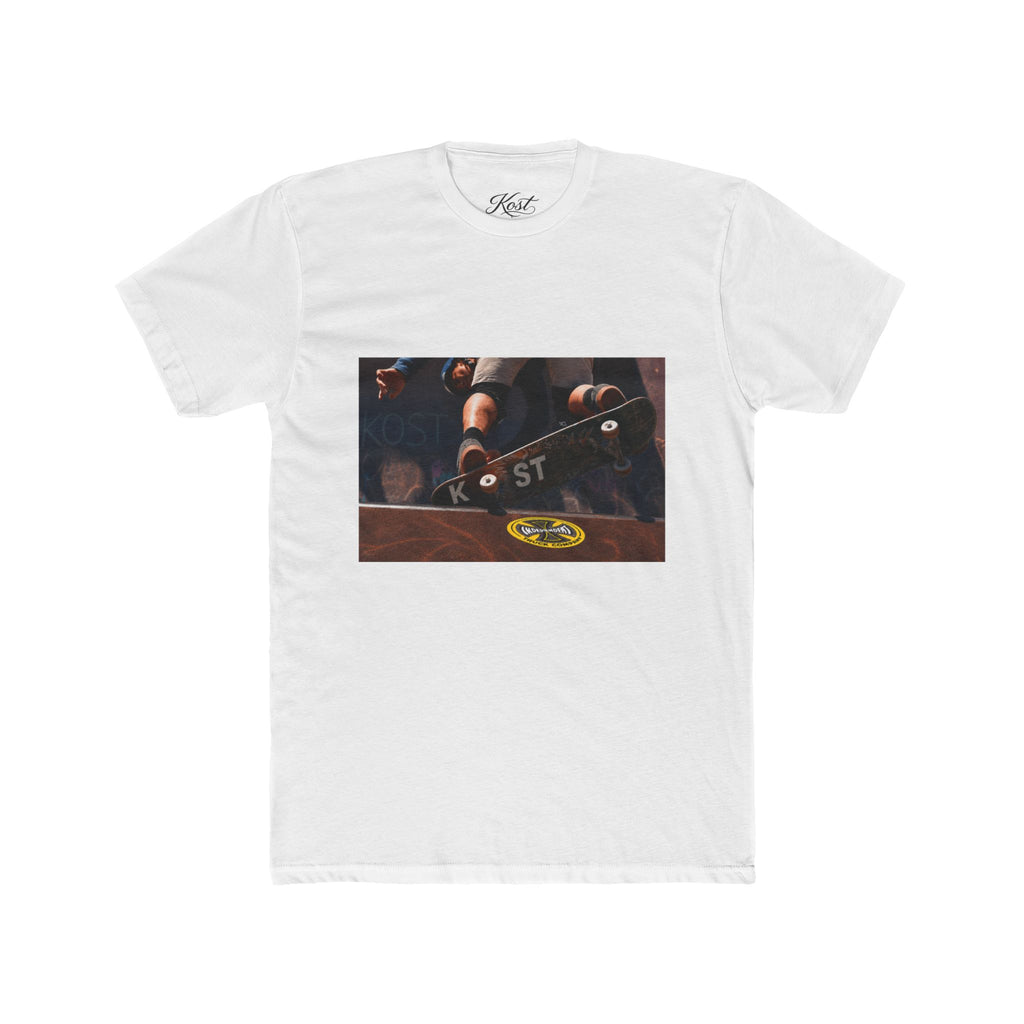 Skateboard Trick Photo Tee — Vintage Skate Deck Graphic T-Shirt