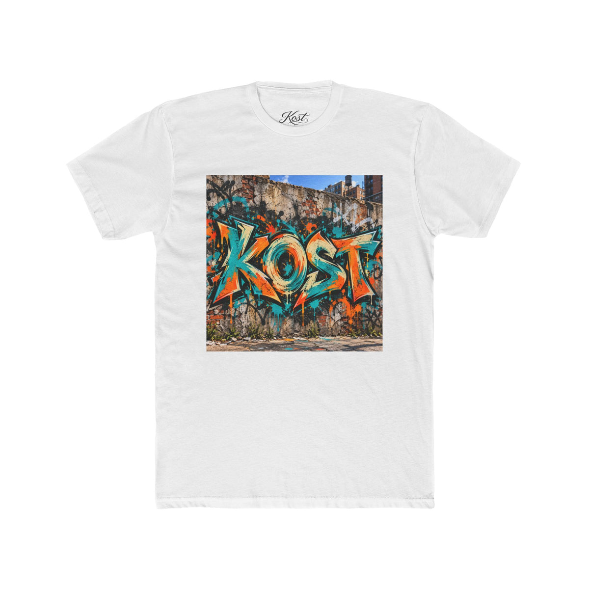 KOST Graffiti Street Art Tee — Urban Spray Paint Graphic T-Shirt