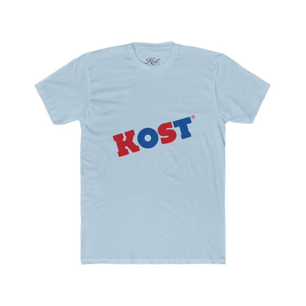 KOST Retro Logo Tee – Vintage Red & Blue Graphic T-Shirt