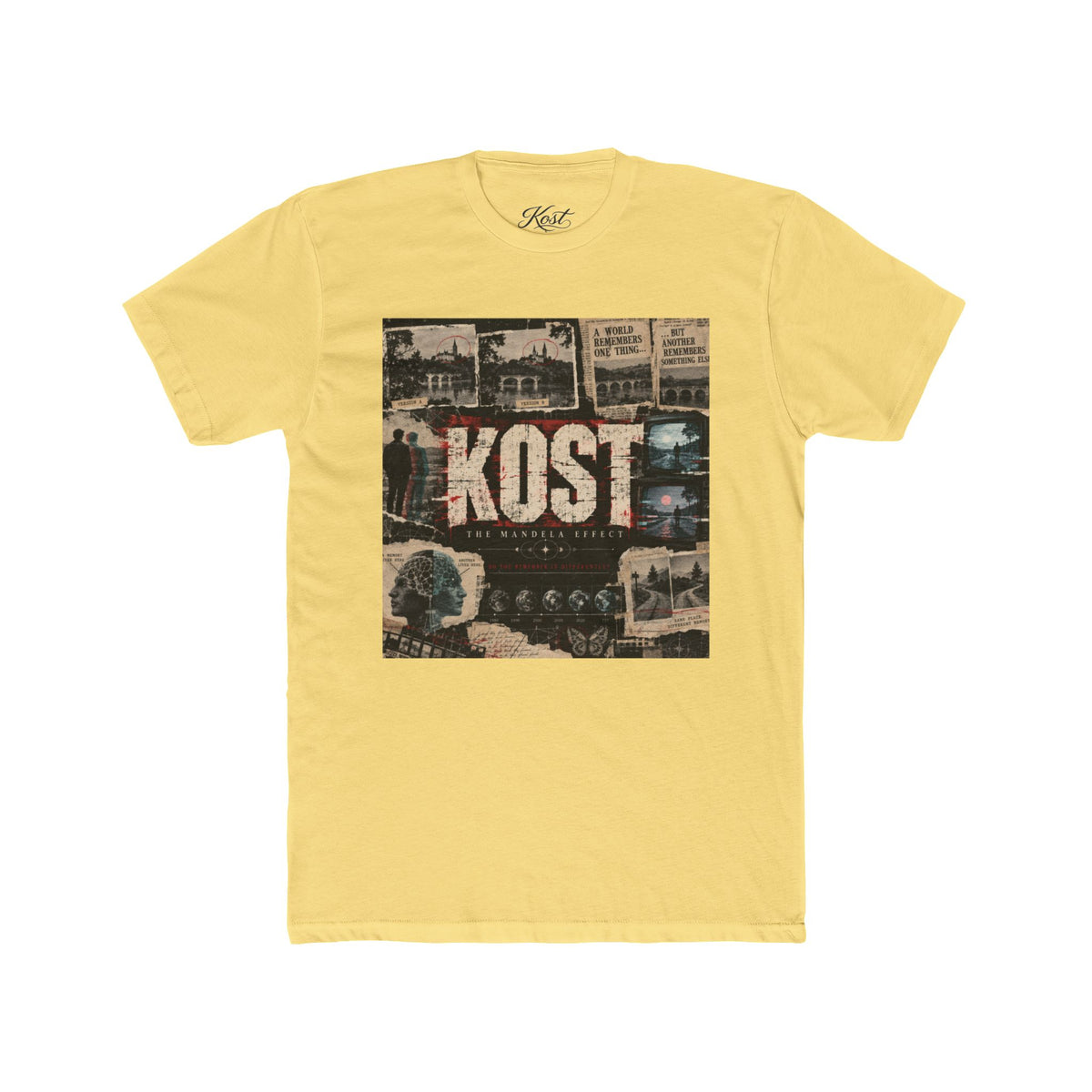 KOST Vintage Collage Tee – Retro Travel Photo Graphic T-Shirt