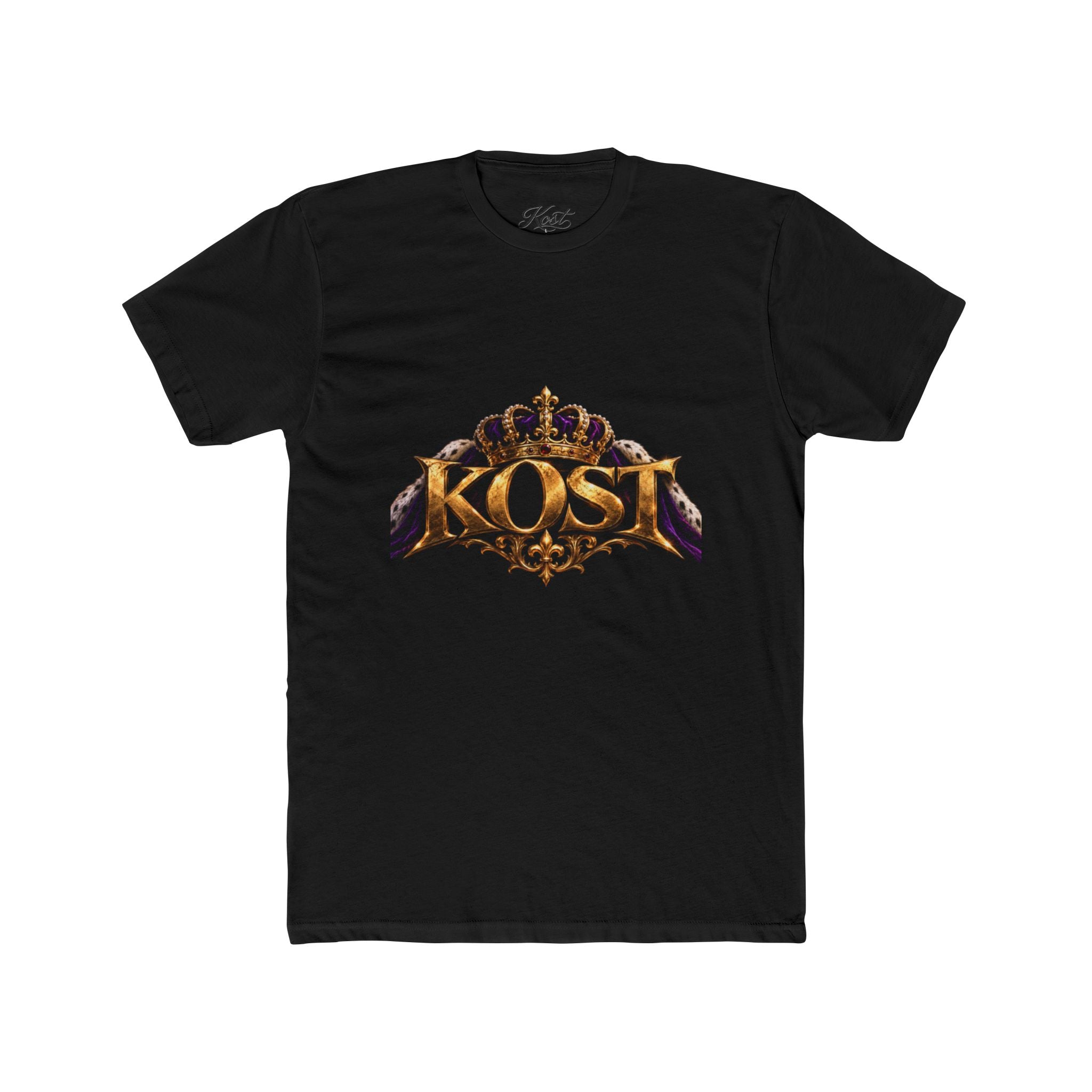 KOST Crown Logo T‑Shirt — Vintage Gold Crest Graphic Tee