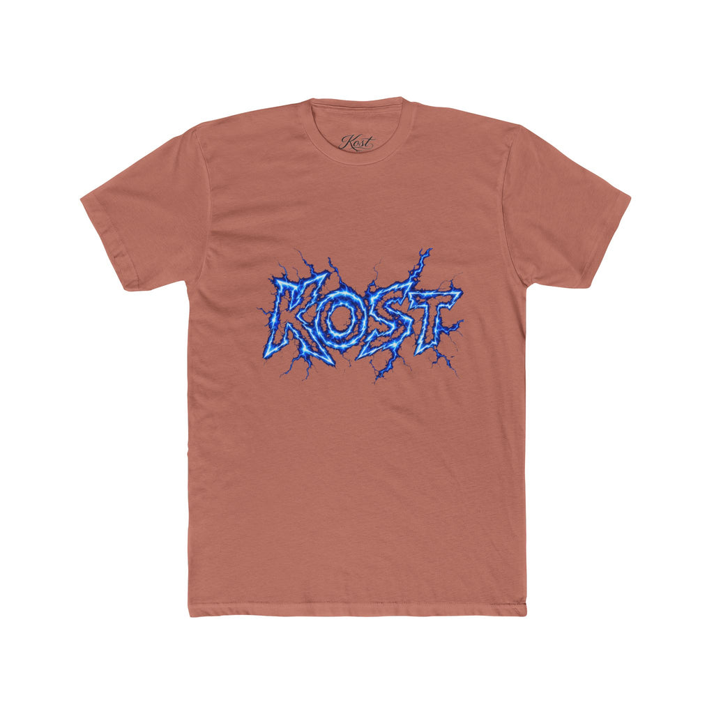 Kost Lightning Graphic Tee — Blue Electric Logo T-Shirt