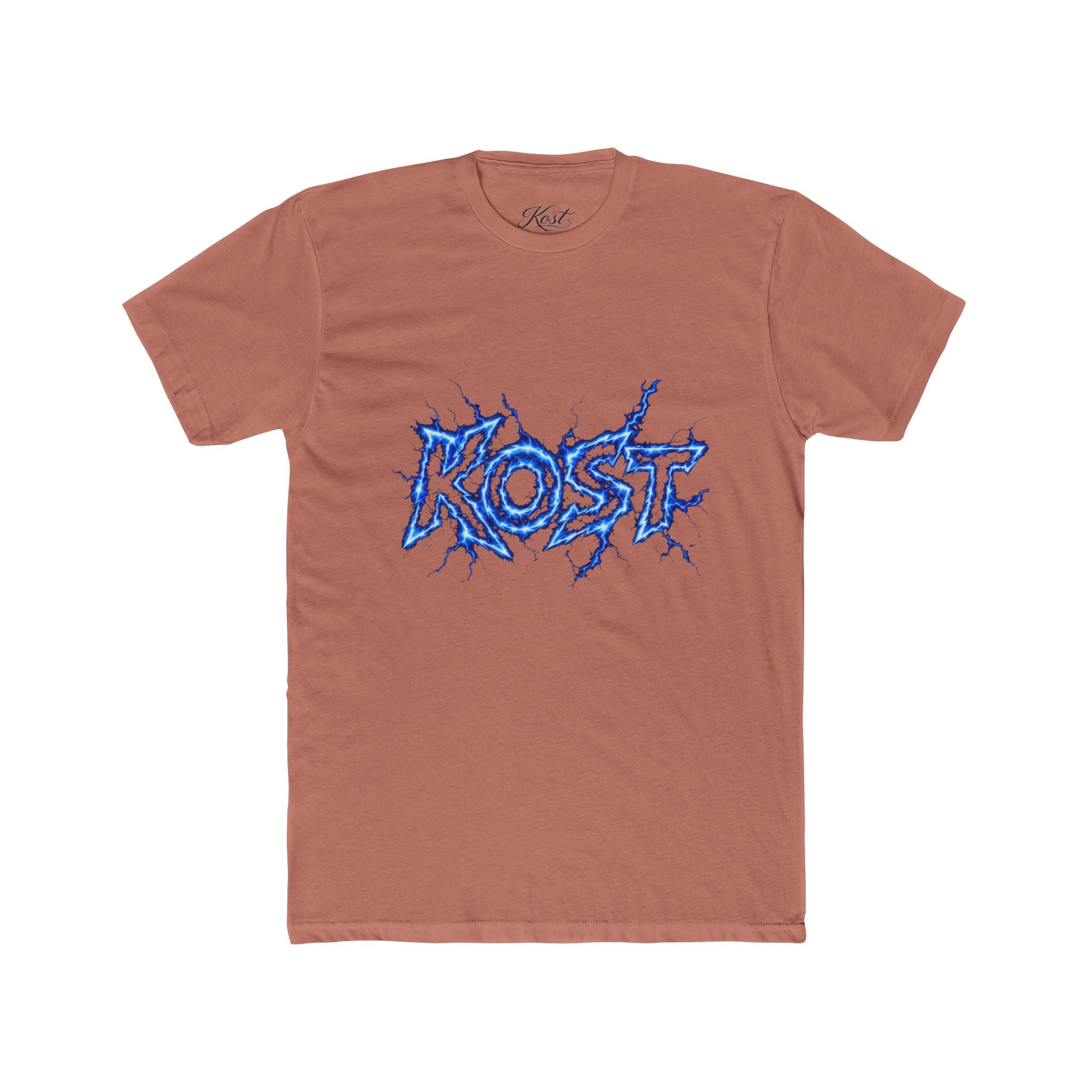 Kost Lightning Graphic Tee — Blue Electric Logo T-Shirt